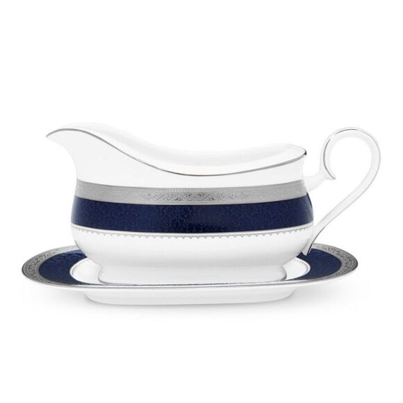 Noritake Odessa Cobalt
Platinum Gravy W/ Tray (2 Pcs), 21-1/2
Oz. - Picture 1 of 4